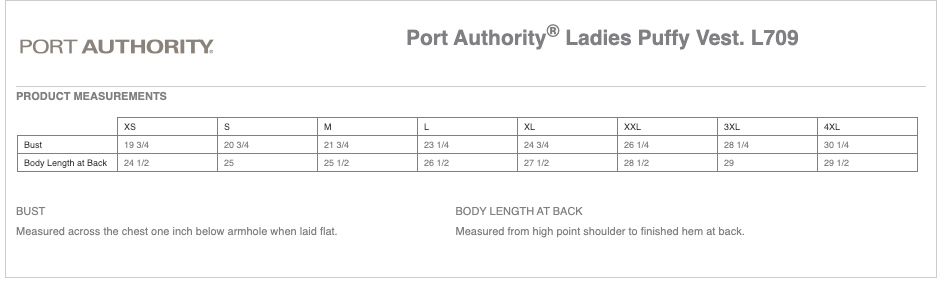 Port Authority FH Ladies Vest
