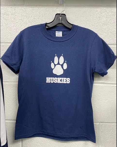 Youth Huskies Paw Print SS Tee