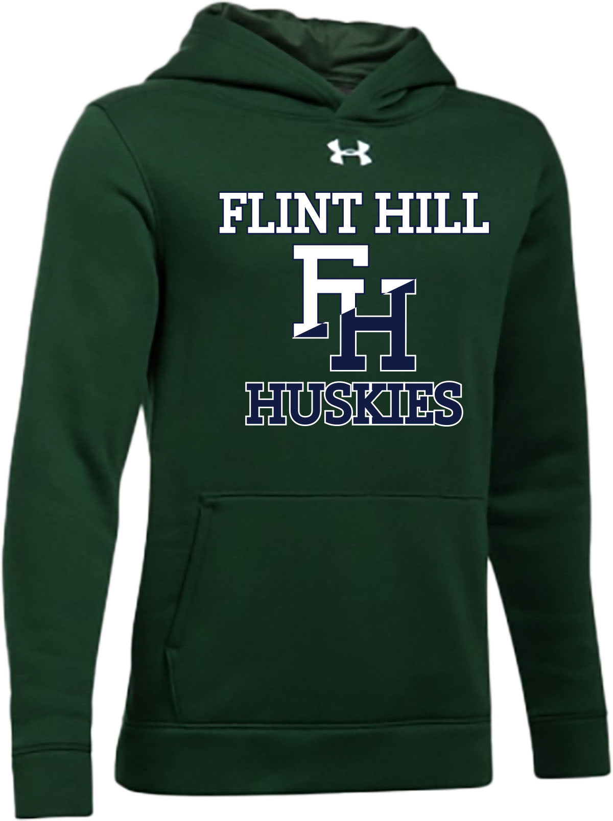Under Armour Youth Hustle Fleece Hoodie - Forest Green – Flint Hill School  Store