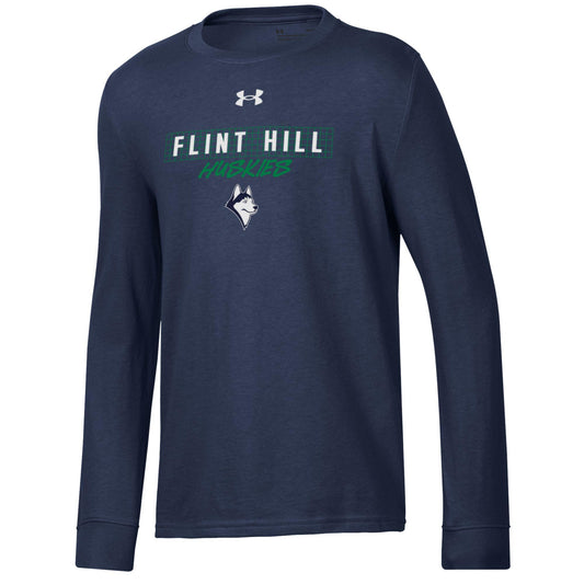 Youth Flint Hill Huskies Performance Cotton LS T